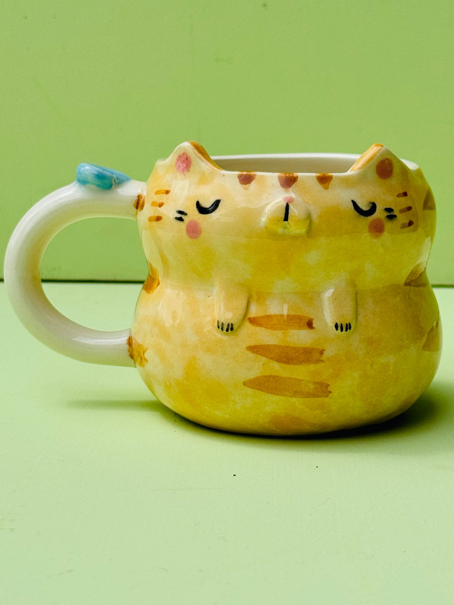 Pocillo Gato Naranja